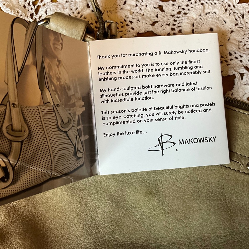 B Makowsky Patchwork Leather Crossbody Shoulder B… - image 7